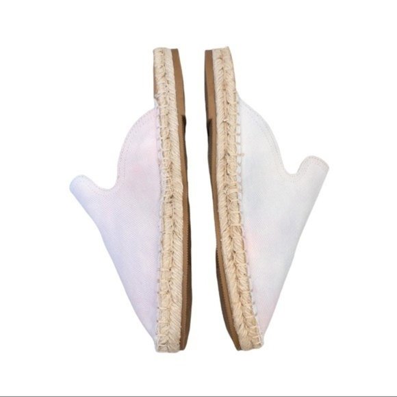 SPLENDID Julia Pink Pastel Tie Dye Espadrille Mule - Size 5.5 - Picture 3 of 6